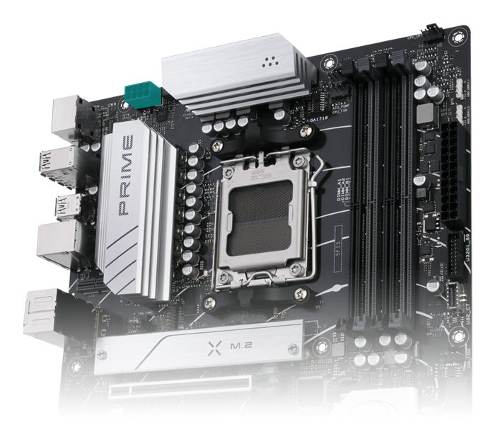 The PRIME B650-PLUS motherboard features ProCool Connectors. 